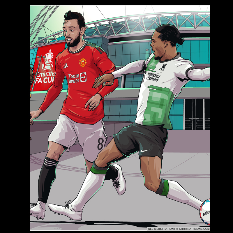 FA Cup illustrations by Chris Rathbone