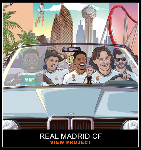 Real Madrid illustration by Chris Rathbone