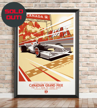 Canadian GP Race Poster by Chris Rathbone