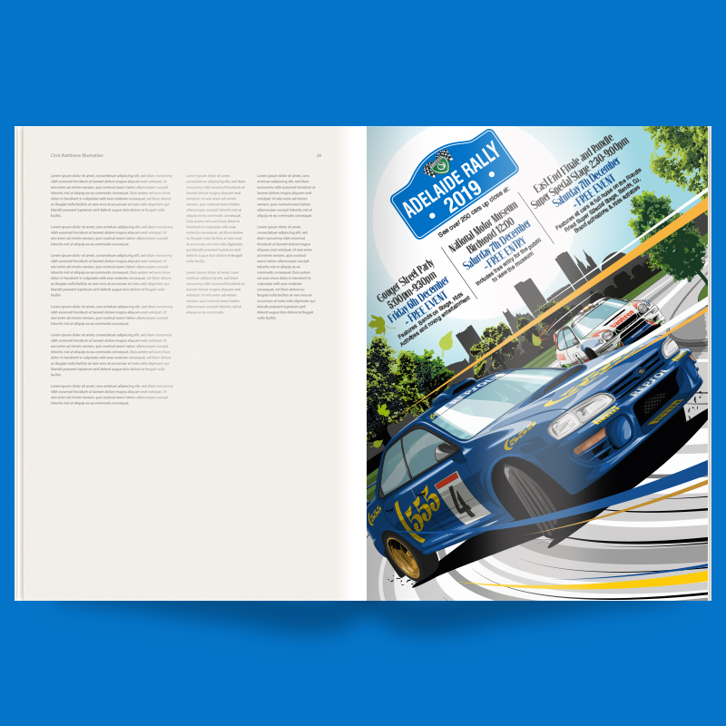 Adelaide Motorsport Festival Poster by Chris Rathbone
