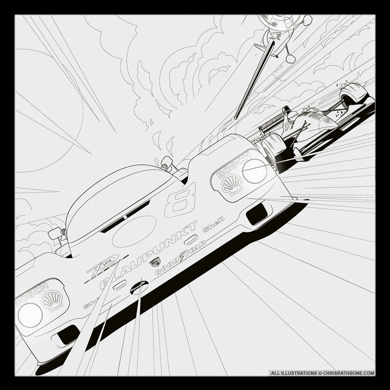 Adelaide Motorsport Festival Poster by Chris Rathbone