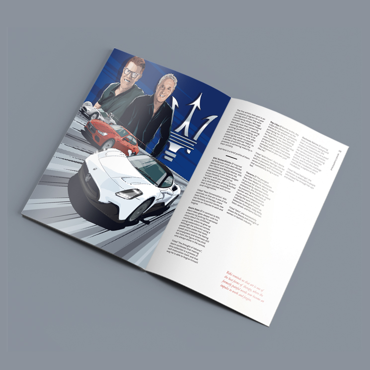 CAR Magazine Mercedes Benz illustrations by Chris Rathbone