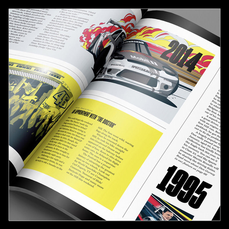 Goodwood Festival Of Speed Illustrations by Chris Rathbone