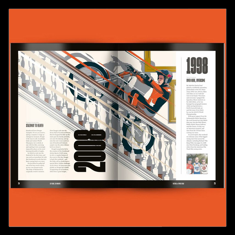 Goodwood Festival Of Speed Illustrations by Chris Rathbone