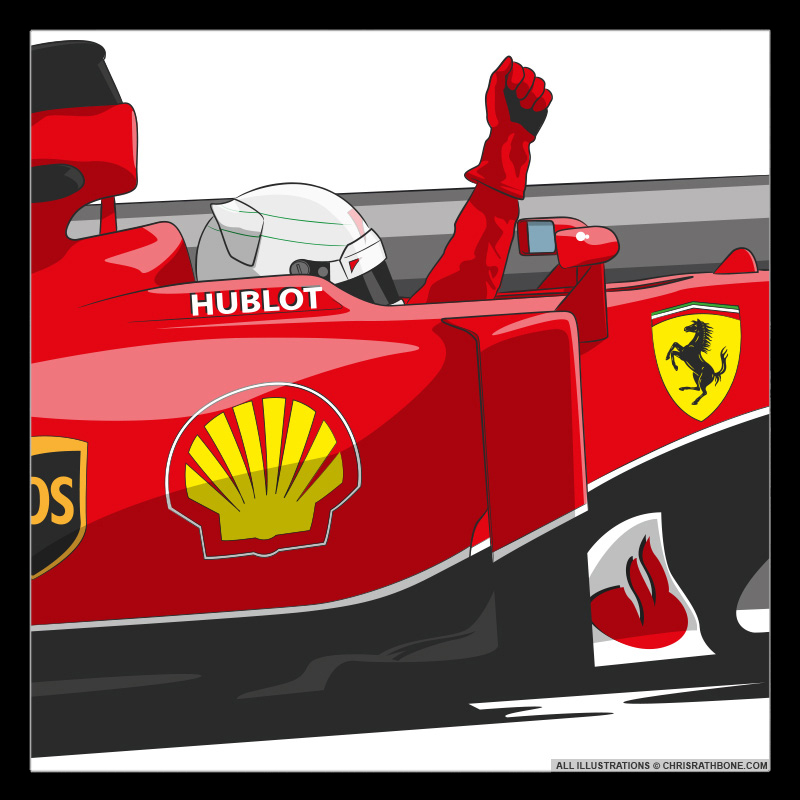 Speed Read Ferrari Illustrations by Chris Rathbone