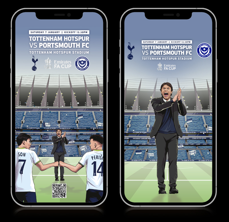 Tottenham Hotspur illustrations by Chris Rathbone