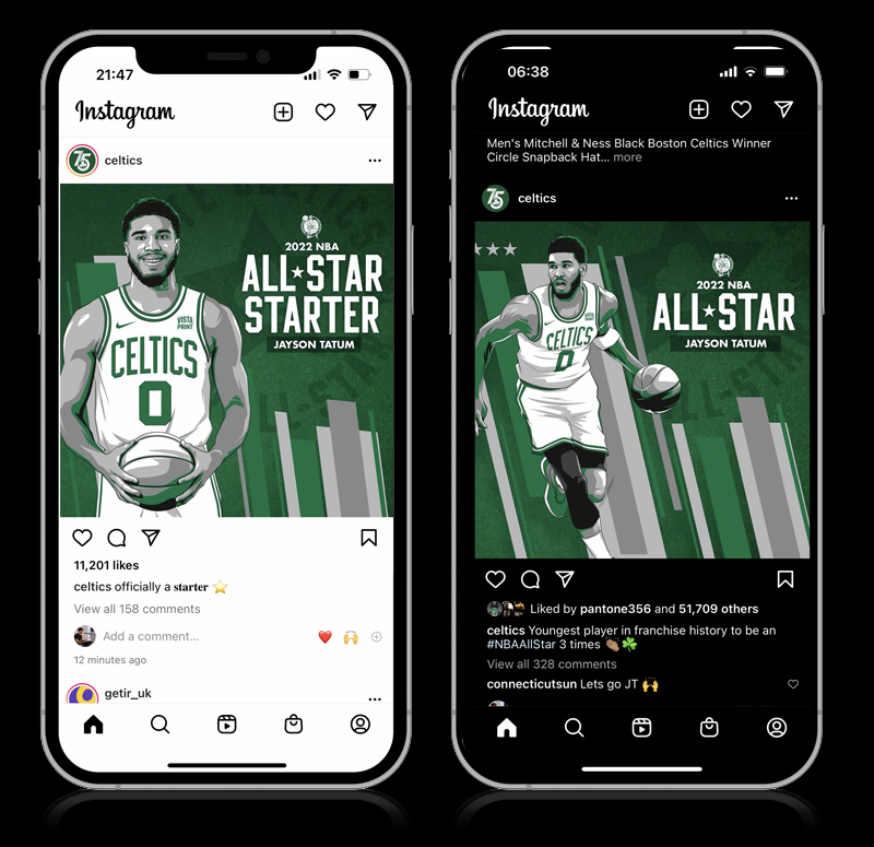 Boston Celtics Player Illustrations by Chris Rathbone
