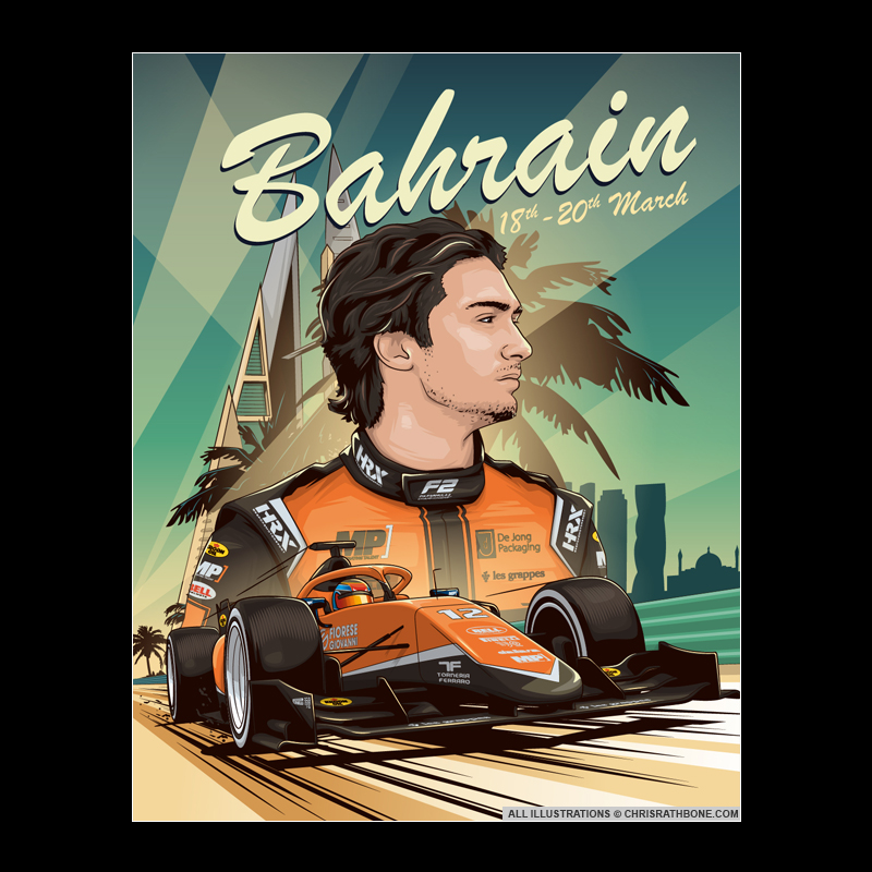 Clement Novalak race poster Illustrations by Chris Rathbone