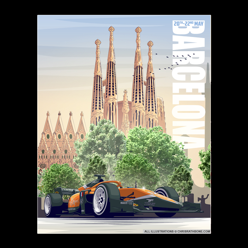 Clement Novalak race poster Illustrations by Chris Rathbone