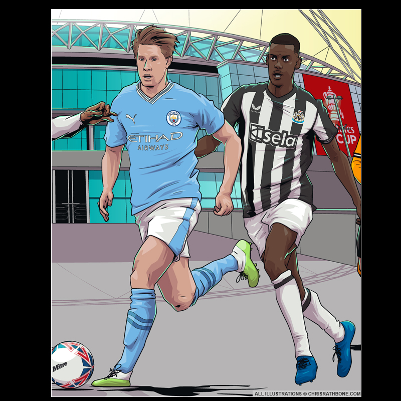 FA Cup illustrations by Chris Rathbone