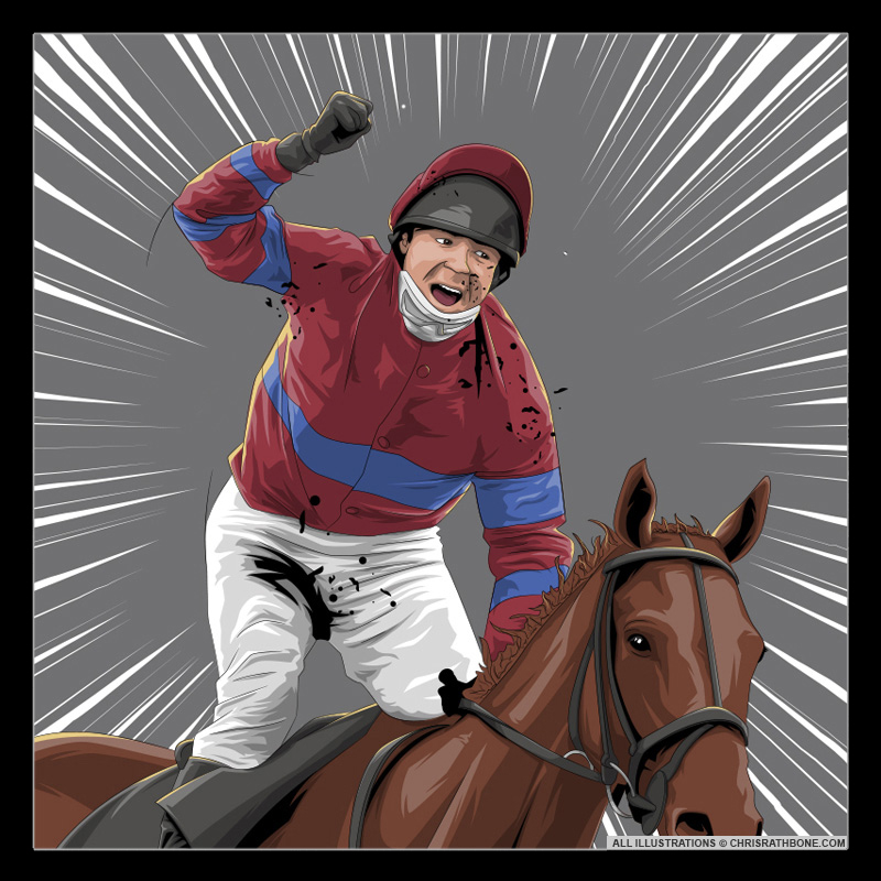 Grand National William Hill illustrations by Chris Rathbone