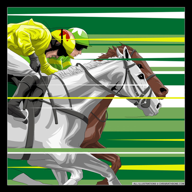Grand National William Hill illustrations by Chris Rathbone