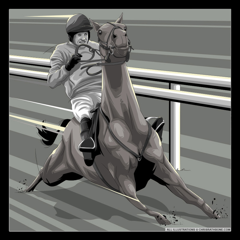 Grand National William Hill illustrations by Chris Rathbone