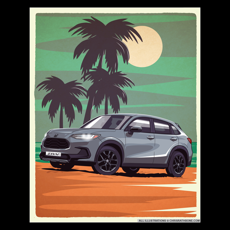 Honda Europe Illustrations by Chris Rathbone