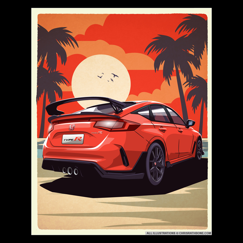 Honda Europe Illustrations by Chris Rathbone