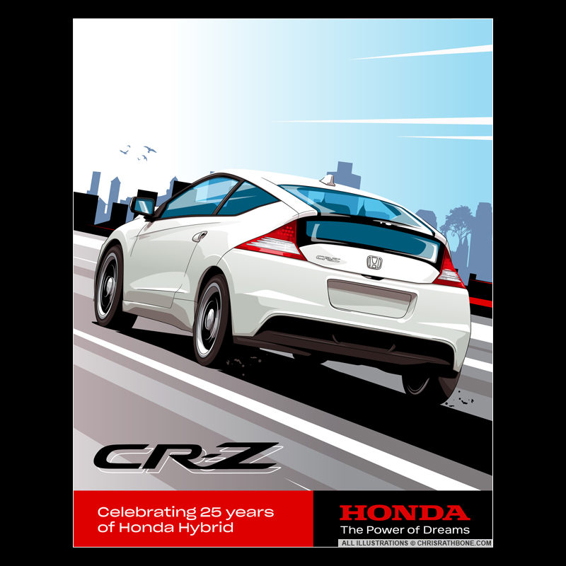 Honda Europe Illustrations by Chris Rathbone