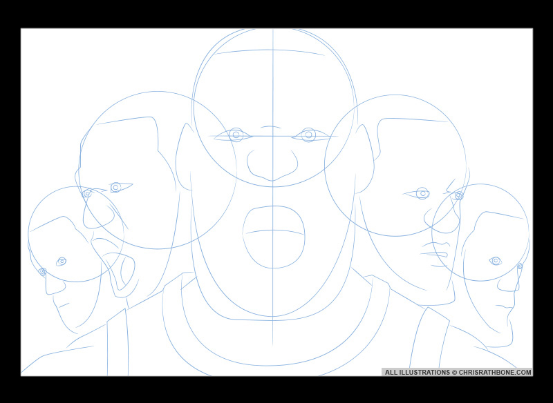 Lebron James Illustration by Chris Rathbone