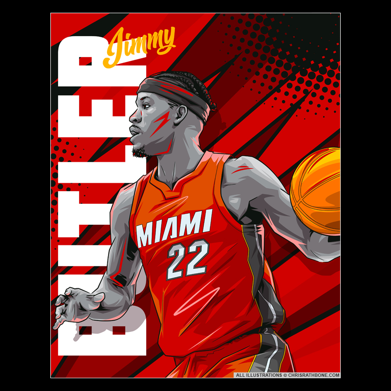 NBA Colour Wheel Challenge Illustrations by Chris Rathbone