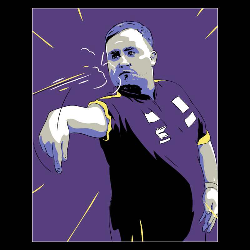 Luke Littler Target Darts animation by Chris Rathbone