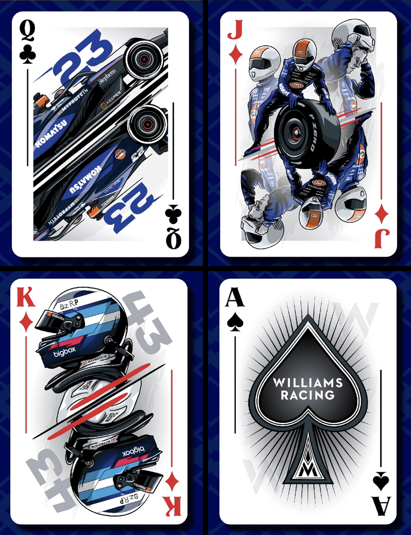 Williams F1 Las Vegas Illustrations by Chris Rathbone